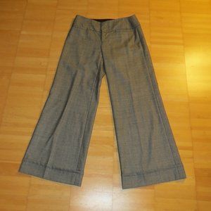 ALICE + OLIVIA grey wool dress pants trousers 4 S